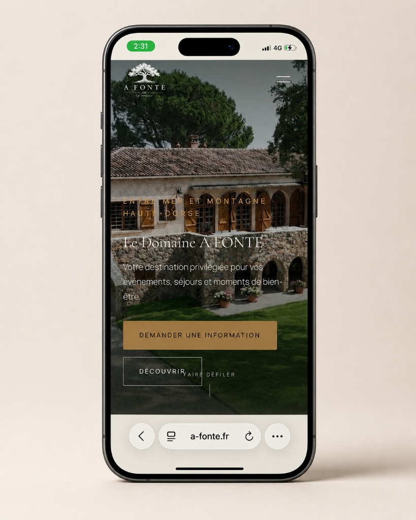 Domaine A Fonte mobile details